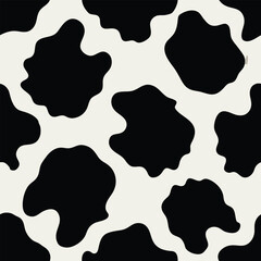 Cowhide Skin Print Pattern – Seamless Vector Design with Realistic Cattle Hide Texture for Western Style, Fabric, Fashion, and Background Use in Digital and Print Projects