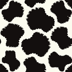 Cowhide Skin Print Pattern – Seamless Vector Design with Realistic Cattle Hide Texture for Western Style, Fabric, Fashion, and Background Use in Digital and Print Projects