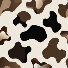 Seamless Cowhide Skin Vector &ndash; Western Print Pattern for Fabric and Design
