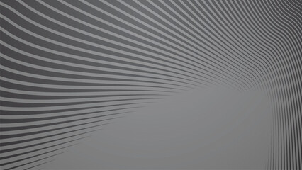 Dark grey abstract background with stripes curve line vector image