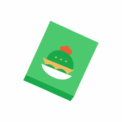 green apple on a plate