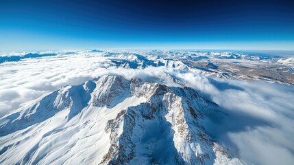 Fototapeta premium Conceptual representation illustrating how La Nina affects snowfall levels in the western US