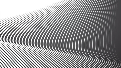 Dark grey abstract background with stripes curve line vector image