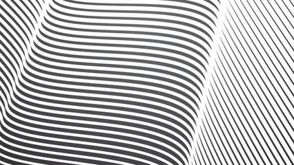 Dark grey abstract background with stripes curve line vector image