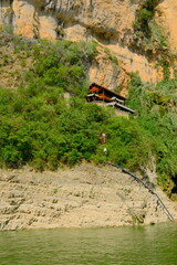 The scenery on both sides of the Three Gorges in China.