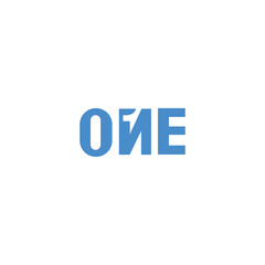One logo vector logotype