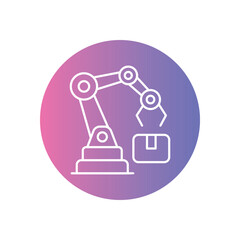 Fototapeta premium Cyber-physical Systems icon vector stock illustration