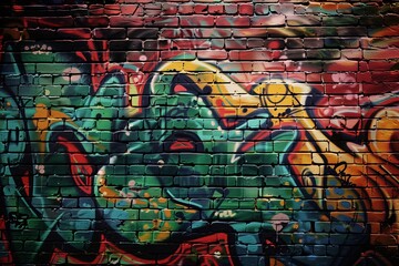 Obraz premium The vibrant energy of urban street art. Generative AI