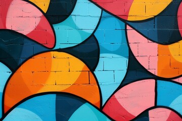 Fototapeta premium The vibrant energy of urban street art. Generative AI