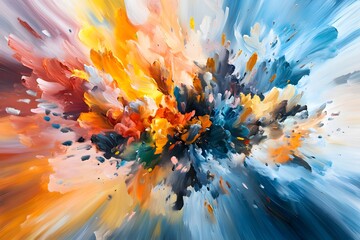 Abstract Colorful Explosion.
