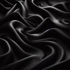 Obraz premium Black silk fabric texture background 