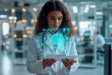 AI medical healthcare tools concept Healthcare technology, Medical revolution and the advance of technology Artificial Intelligence Deep Learning for Medical Research, Transformation of innovation