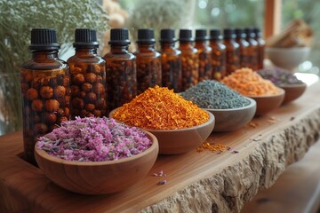 Alternative Medicine: A picture of a wellness center offering alternative and holistic healing practices, emphasizing a well-rounded approach to health