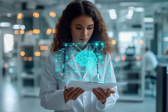 AI medical healthcare tools concept Healthcare technology, Medical revolution and the advance of technology Artificial Intelligence Deep Learning for Medical Research, Transformation of innovation