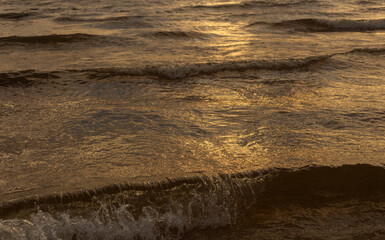 sea and sun with reflection