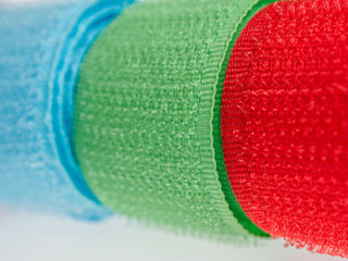 Close-up of Velcro for clothing: textured surface, ideal for easy attachment and adjustment