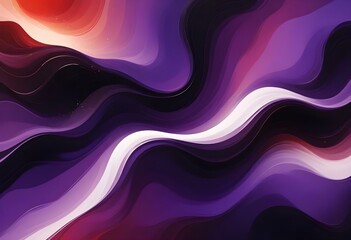 Flowing purple, violet, and black abstract background with soft, wavy shapes and subtle sparkles