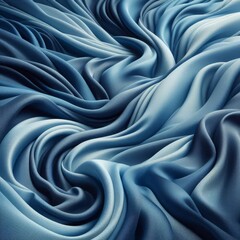 Obraz premium blue silk fabric texture background 