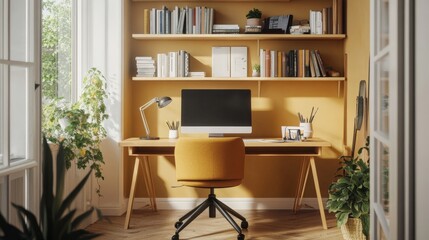 Modern Home Office Interior Design.