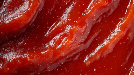 close up of tomato sauce