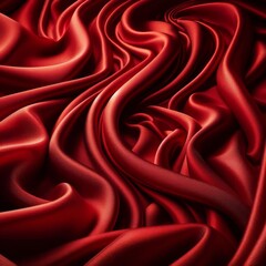 Fototapeta premium red silk fabric texture background 
