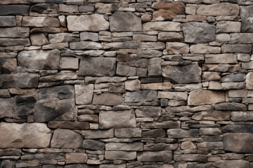 Processed collage of old medieval stone wall texture in daylight. Background for banner