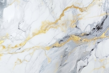 Fototapeta premium Processed collage of white and gold marble texture. Background for banner, backdrop or texture