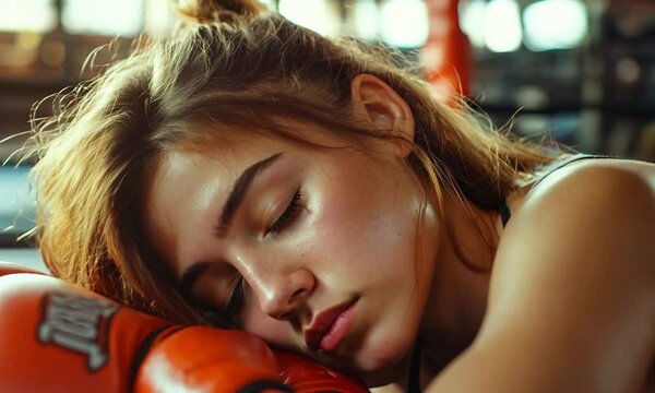 Exhaustion After a Boxing Workout