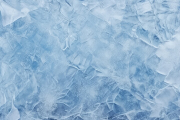 Obraz premium Processed collage of thick layer of cracked ice texture. Background for banner, backdrop or texture