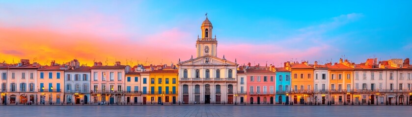 Obraz premium Dresden's historic baroque architecture, dominated by the Frauenkirche cathedral, offers a panoramic view of the city's skyline