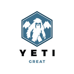 Fototapeta premium Yeti Icon Logo Design Template
