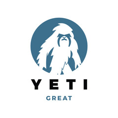 Yeti Icon Logo Design Template