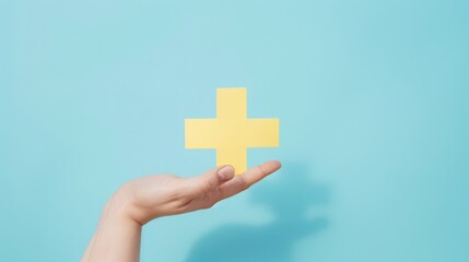 Fototapeta premium The yellow medical cross