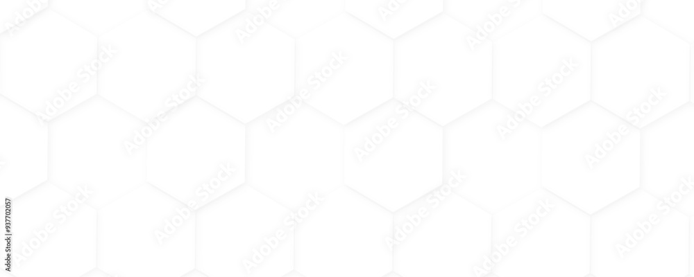Poster 3d hexagonal structure futuristic white background and embossed hexagon abstract with hexagon backgr