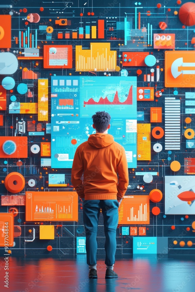 Aufkleber exploring the data visualization landscape: a captivating glimpse into the world of analytics
