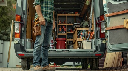 The handyman with tools