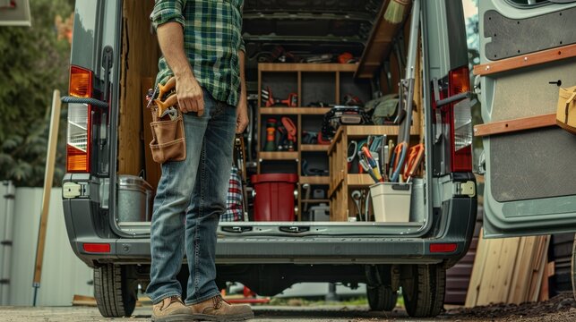 The handyman with tools