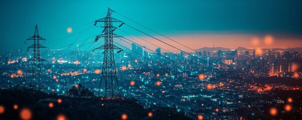 Fototapeta premium Environmentally adaptive power generation systems offering peak performance, Main keyword performance, Concept smart energy solutions