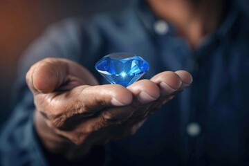 Close-up on paleontologist extracting insect from amber magnifying glass and specimens. Beautiful simple AI generated image