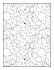 pattern mandala coloring page. Decorative ornament ethnic oriental style. line art drawing coloring page. Mandala Coloring page for kids and adults Page for relaxation and meditation. 