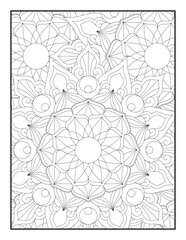 Ornamental mandala adult coloring book page. Mandala Coloring Book For Adult. Mandala Coloring Book. coloring page for children and adults.. 