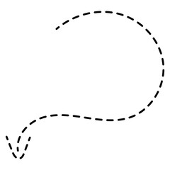 Dotted Line Arrow