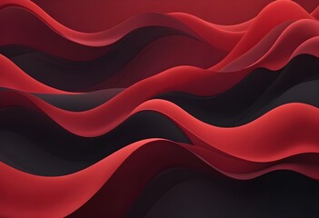 Obraz premium Flowing red, blue and black abstract background with soft, wavy shapes and subtle sparkles