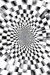 a black and white image of a checkered pattern