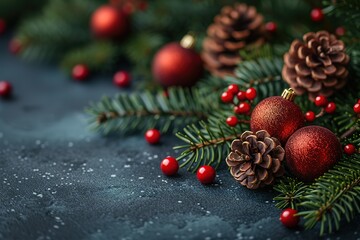 Christmas holidays greeting banner template