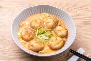 もち麩の卵とじ