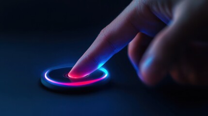 Glowing Finger on Touchscreen in the Dark
