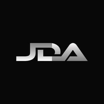 Simple Letter JDA Geometric Modern Business Creative Design Technology Logo