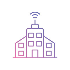 Fototapeta premium Smart Cities icon vector stock illustration