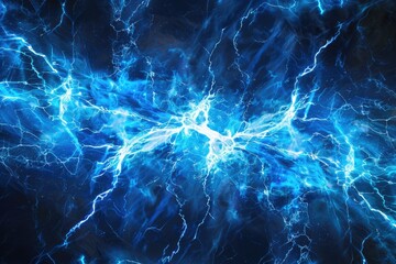 Close-up of a lightning effect on a dark, featureless background